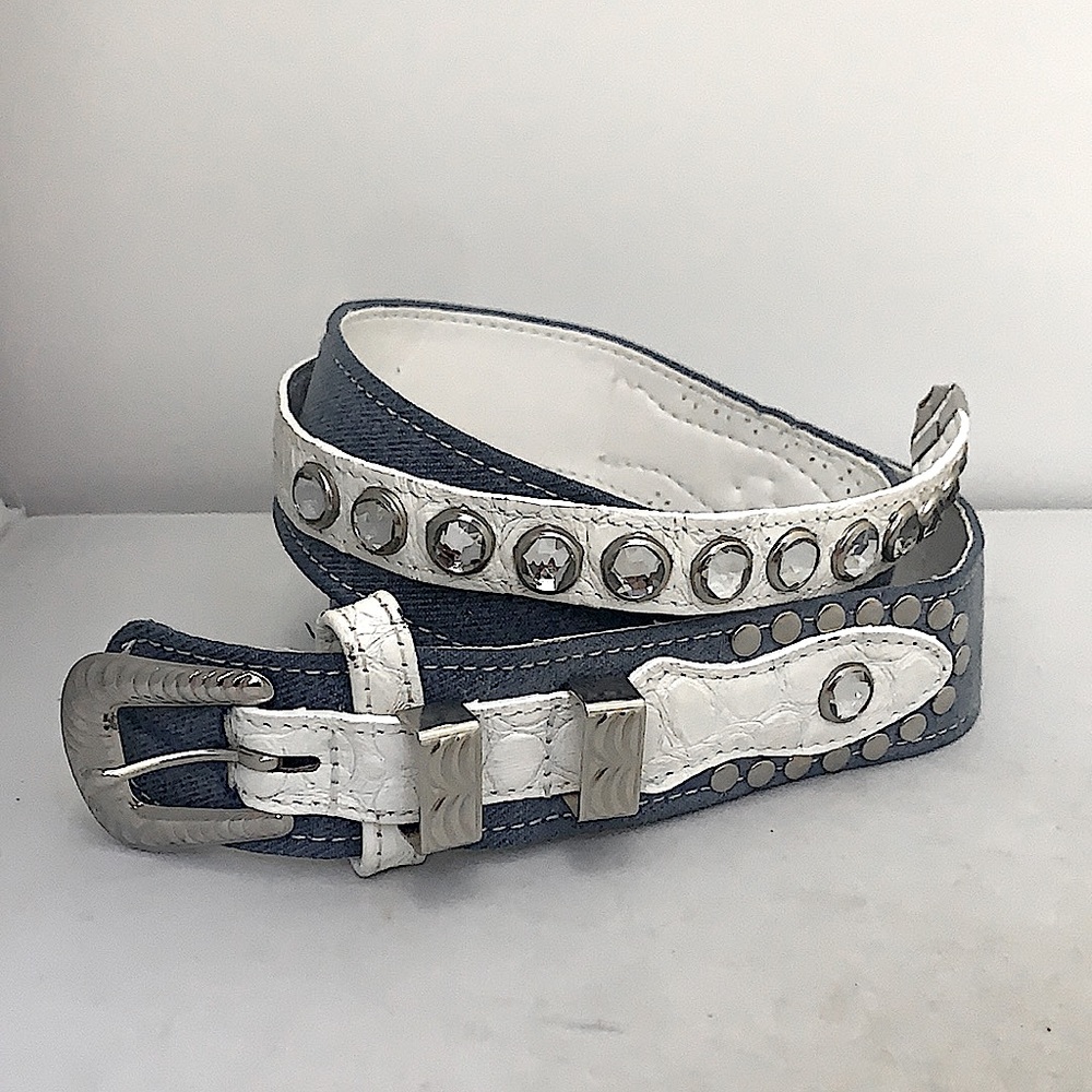 Vintage R. Olivieri Genuine Leather Stud Belt
